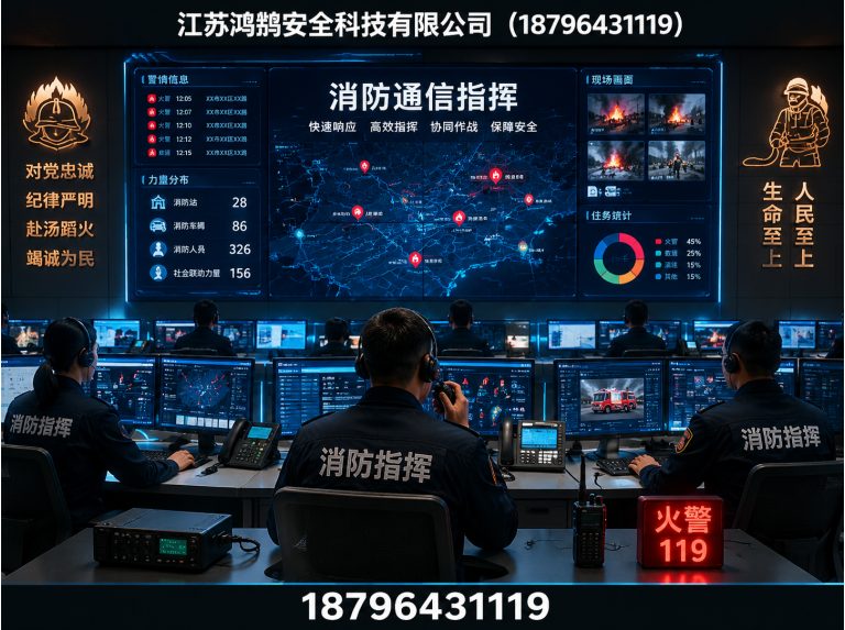 金昌消防通信指挥展示图